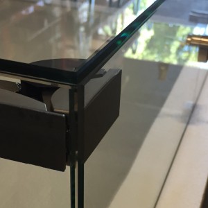 UV Bonded Glass Cabinet Hinge
